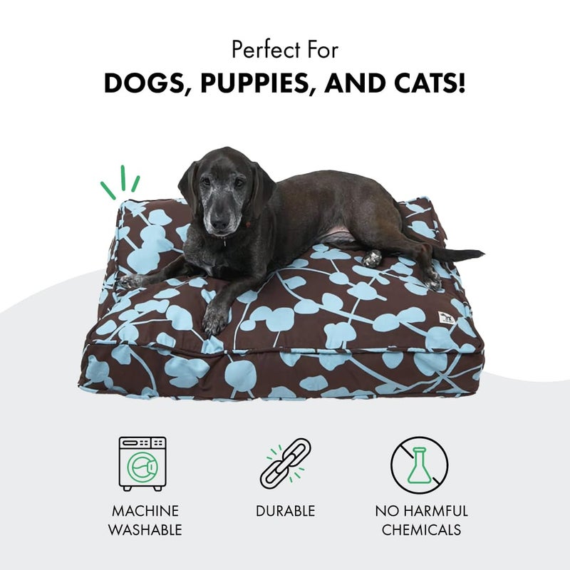 Molly Mutt Huge Dog Bed Cover - Your Hand in Mine Print - Measures 36â€x45â€x5â€™â€™ - 100% Cotton - Durable - Breathable - Sustainable - Machine Washable Dog Bed Cover - Image 3